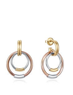 Pendientes Air Acero Ip Tricolor