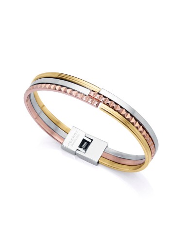 Pulsera Acero Ip Tricolor