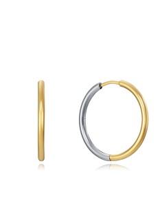 Pendientes Air Acero Ip Bicolor