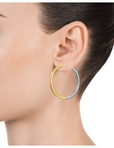 Pendientes Air Acero Ip Bicolor 2
