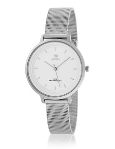 Reloj AC Malla Milanesa Blanco