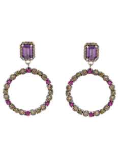 Pendientes de aro colores