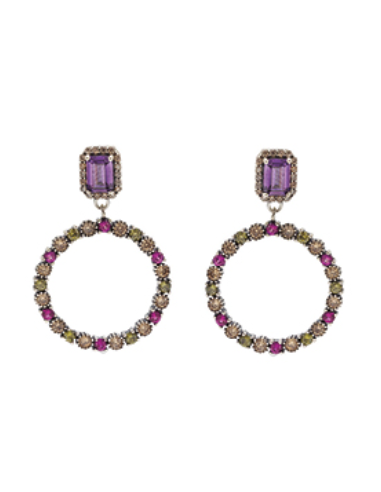 Pendientes de aro colores