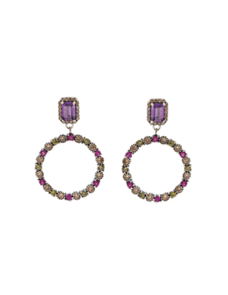 Pendientes de aro colores