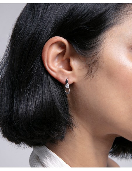 Pendientes Plata de 1ªLey Circonitas Blancas