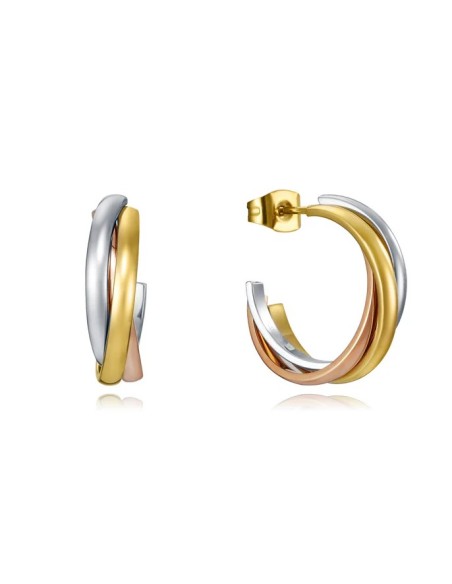 Pendientes en acero 3 colores