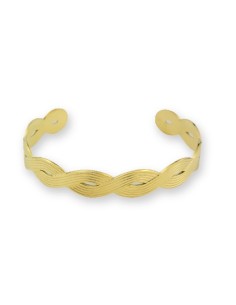 Brazalete acero dorado