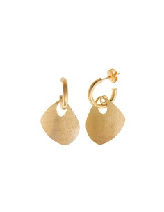Pendientes plata dorada