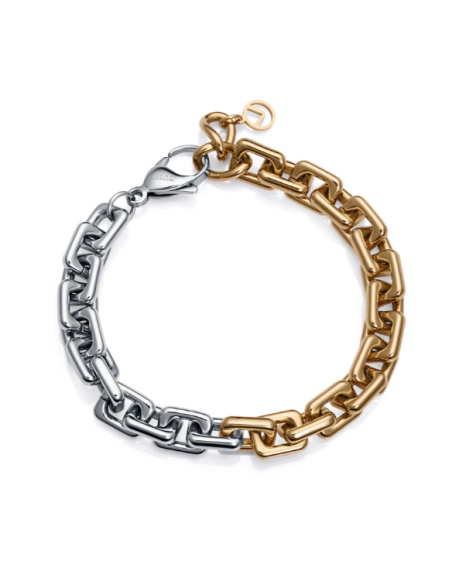 Pulsera acero bicolor