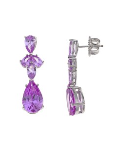 pendientes rosas colgantes