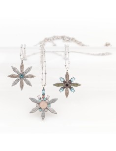 Colgante Flora Cuarzo Rosa 2