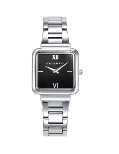 Reloj caja de acero y brazalete de acero con...