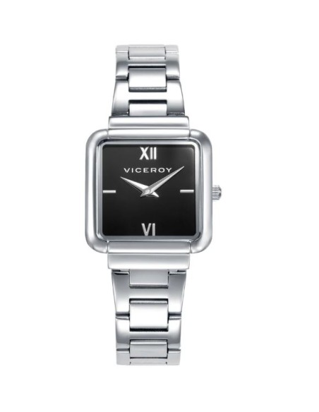 Reloj caja de acero y brazalete de acero con movimiento cuarzo