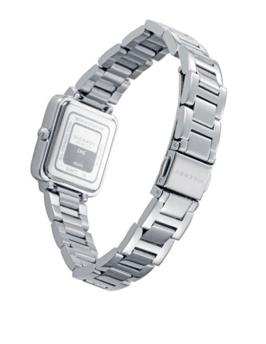 Reloj caja de acero y brazalete de acero con...