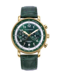 Reloj caja de acero Ip dorado 5 Atm, correa de piel...