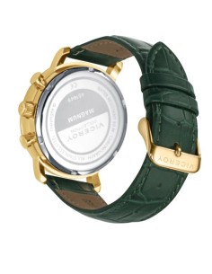 Reloj caja de acero Ip dorado 5 Atm, correa de piel... 2