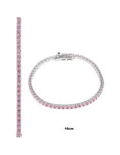 Pulsera riviere de plata de Salvatore de primera ley con...